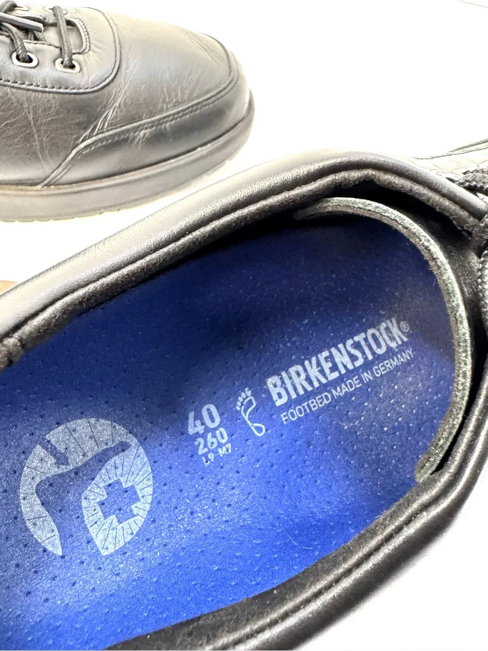 Birkenstock Highwood Lace Low Mens US 7 EU 40 Black Leather Comfort Shoes